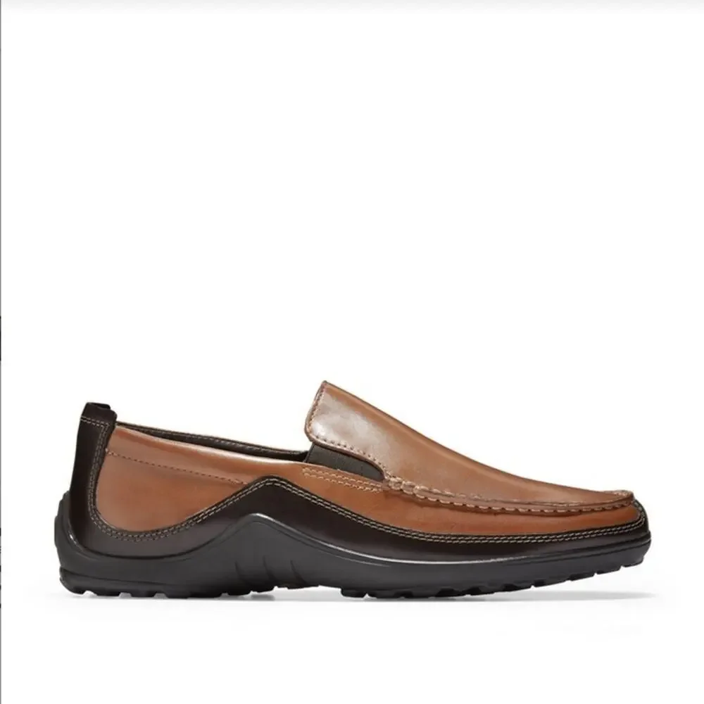 Cole Haan Men's Tucker Venetian Slip On Loafer -‎ Tan and Brown